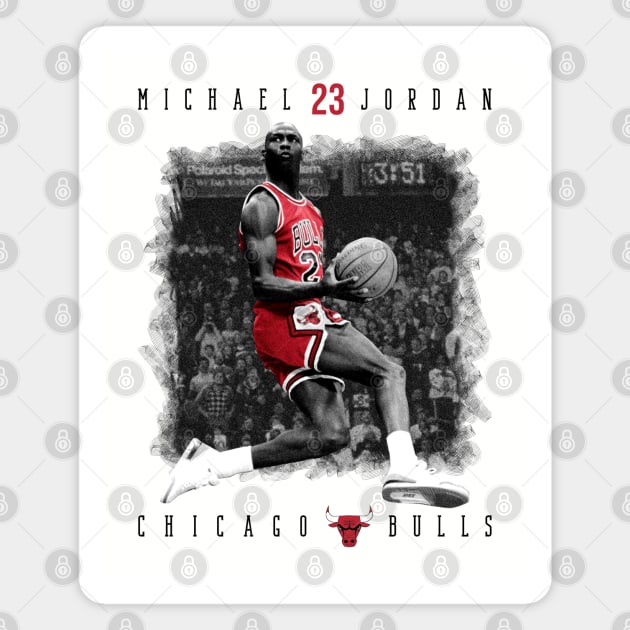 Michael Jordan 23 Chicago Bulls Magnet by Diamond Creative